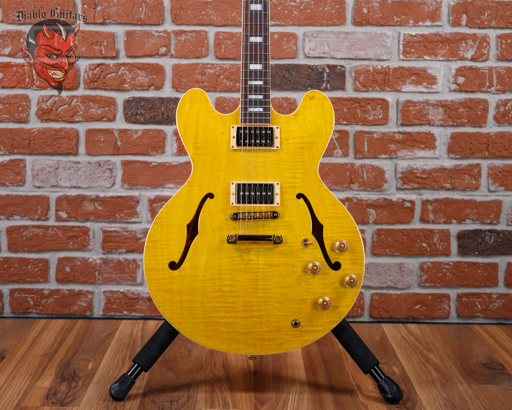 Gibson ES-335 Figured Custom Color Mod Shop AAA Figured Maple Top&Back Amber Honey 2021 w/OHSC