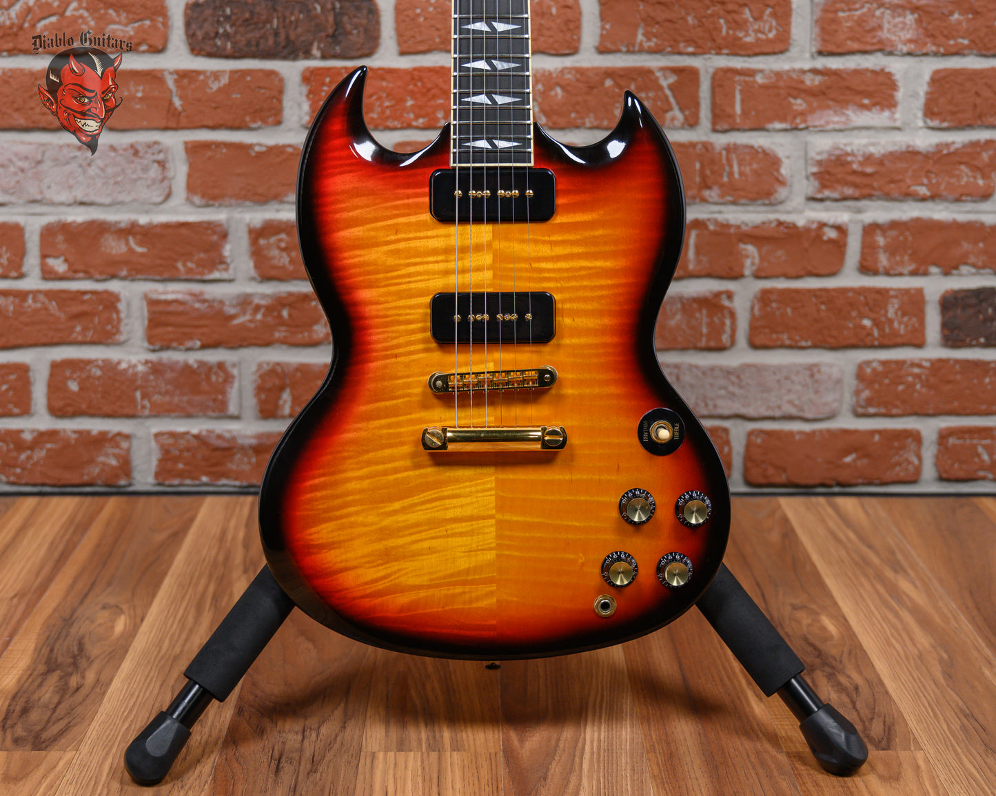 Gibson SG Supreme AA Figured Maple Top Fireburst 2001 w/Hard Shell Case