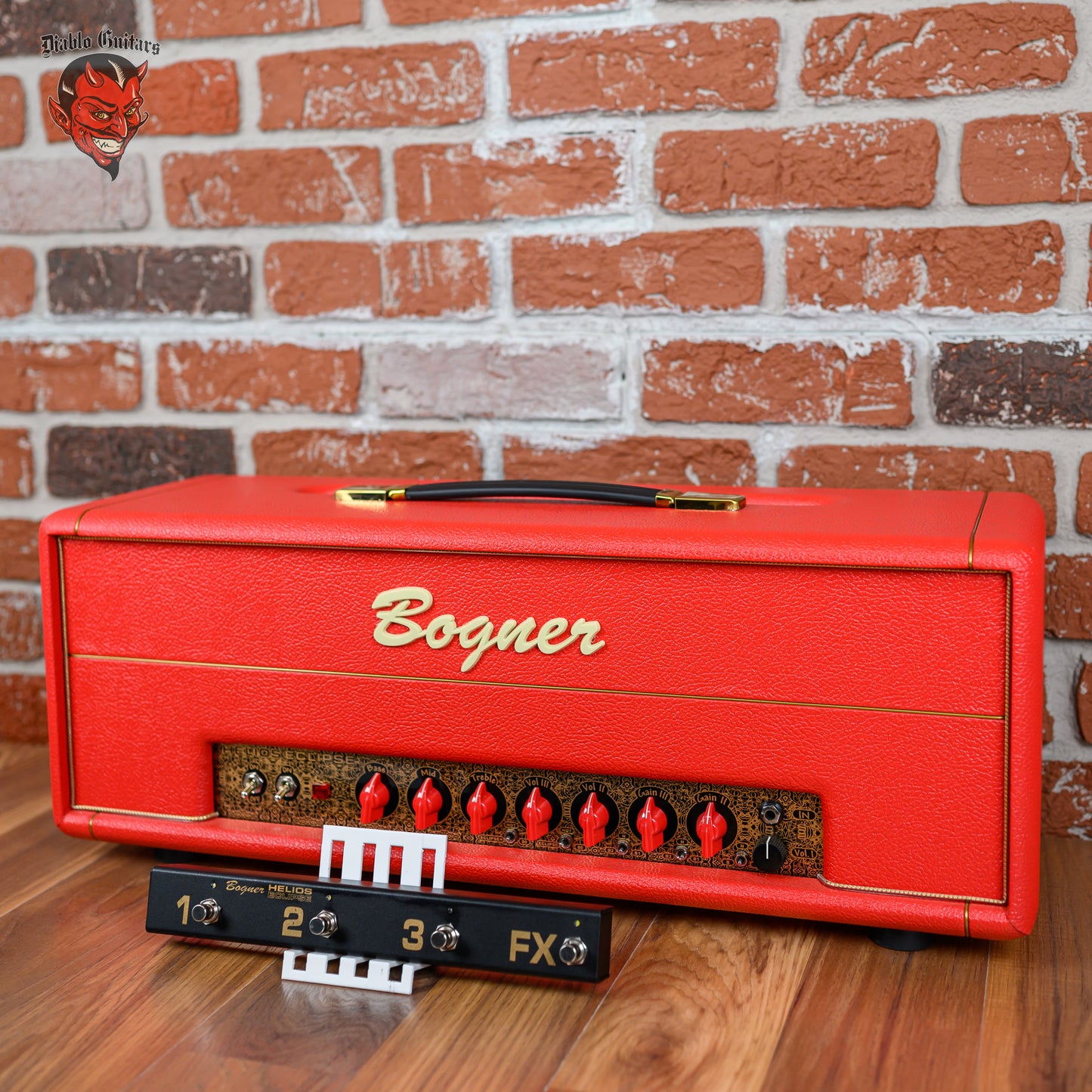 Bogner Helios Eclipse 3-Channel 100-Watt Guitar Head Red