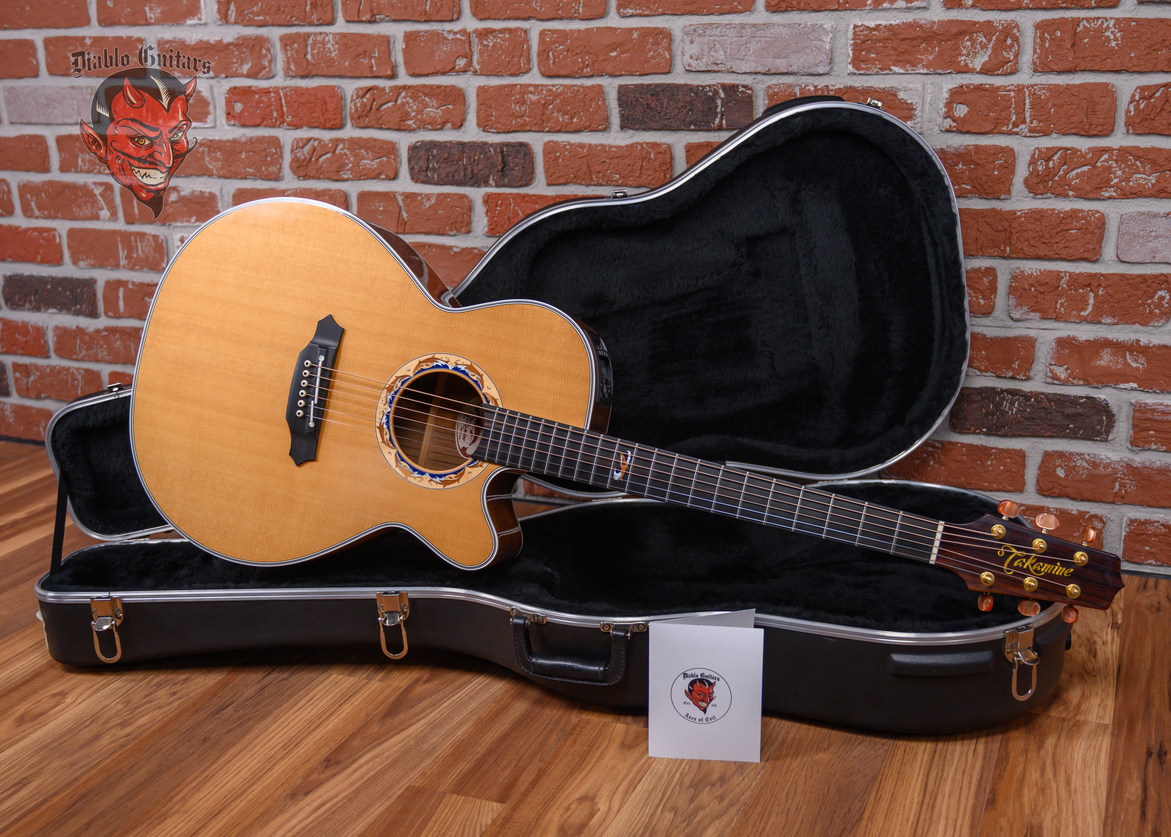 Takamine LTD-2001 Solid Spruce Top Natural 2001 w/OHSC – Diablo