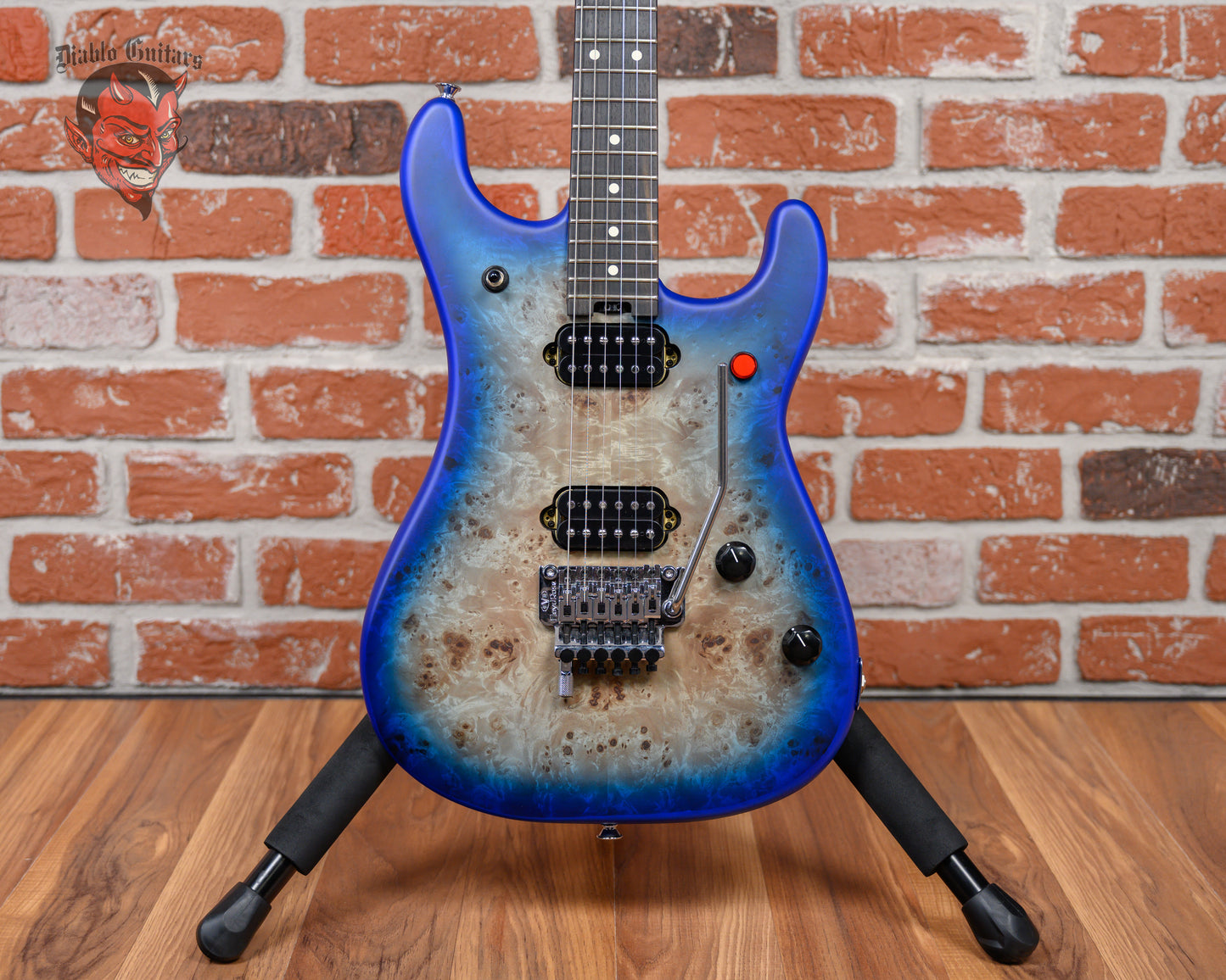 EVH 5150 Deluxe Poplar Burl Aqua Burst 2023 w/Gigbag