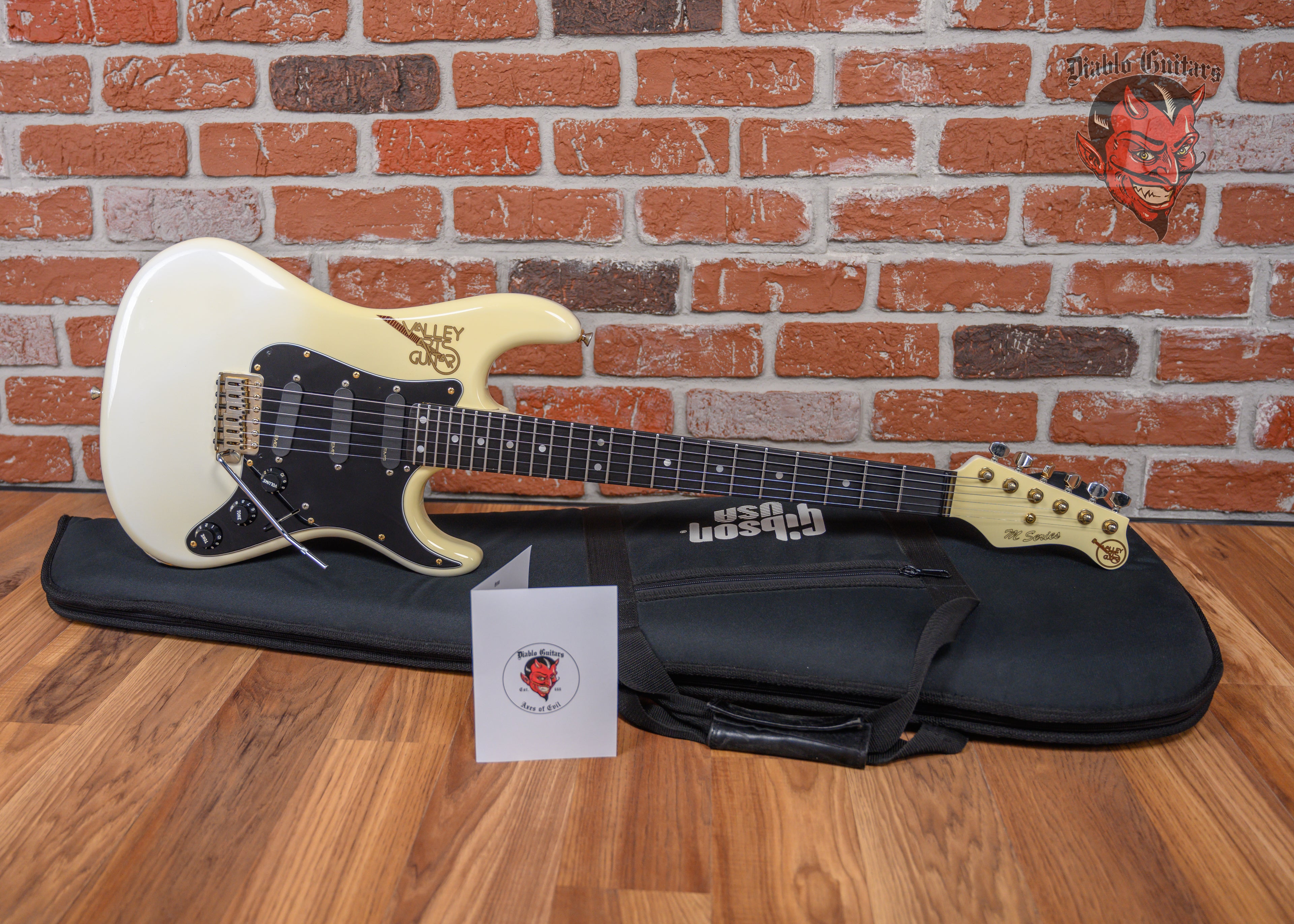 Valley Arts Guitars M Series White 1989 w/Gigbag – Diablo Guitars