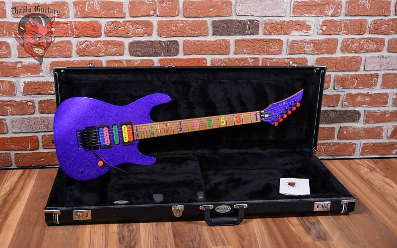 Kiesel JB24 “Numbers” Jason Becker Signature Purple Sparkle 2020 w/OHSC