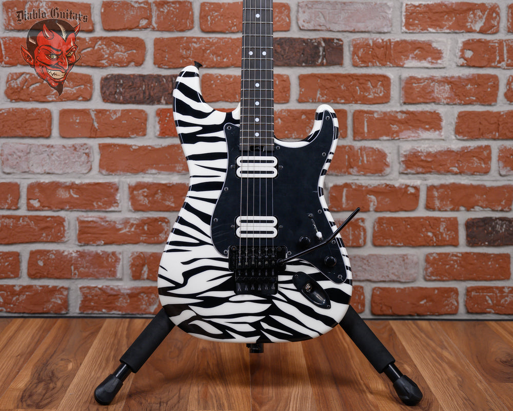Charvel USA Custom Shop Special Edition SO Cal Hand Painted Zebra Graphic By Dan Lawrence 2025 w/OHSC