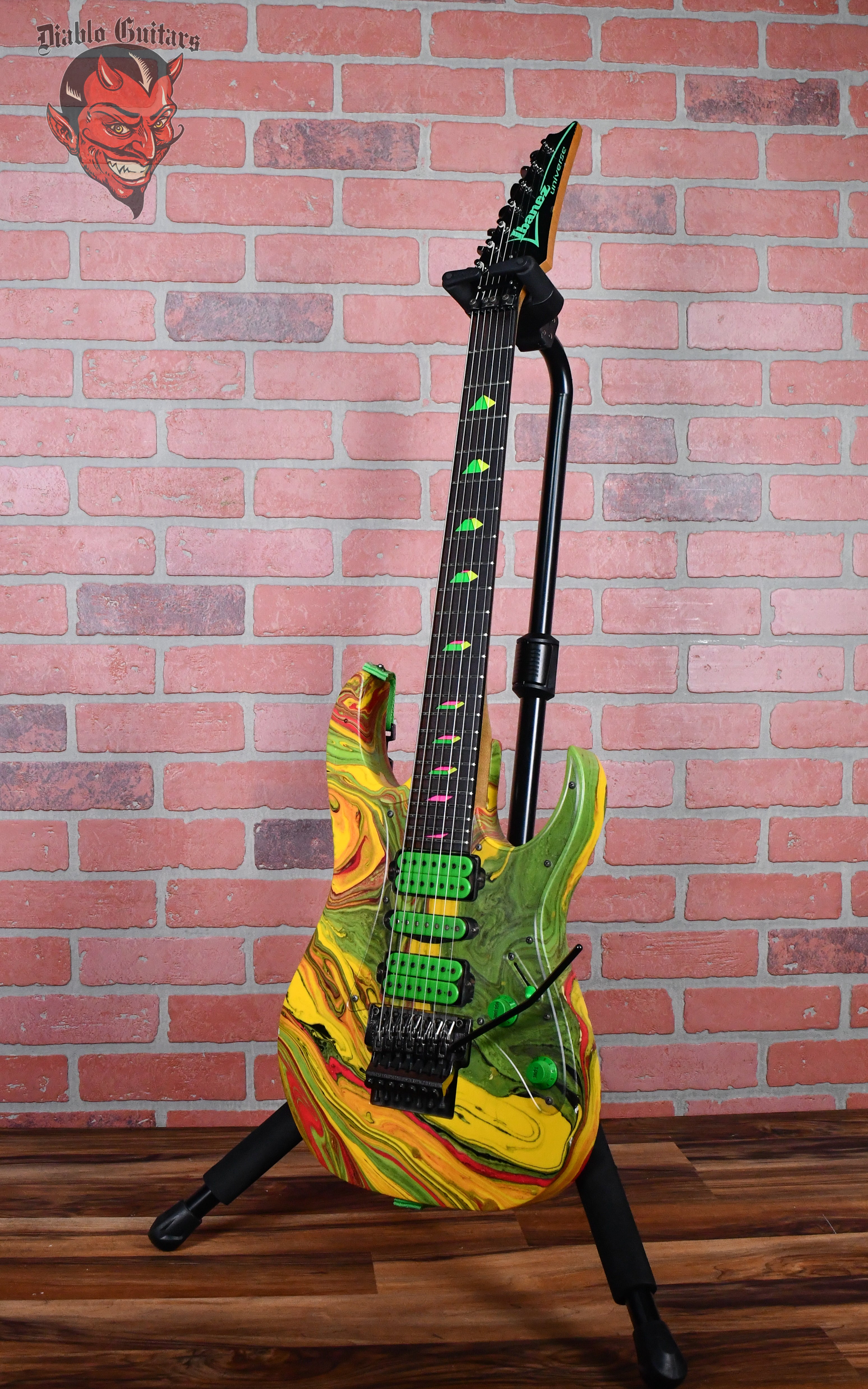 Ibanez UV77-MC Steve Vai Signature Universe MKR Multi-Color Japan 1990 –  Diablo Guitars