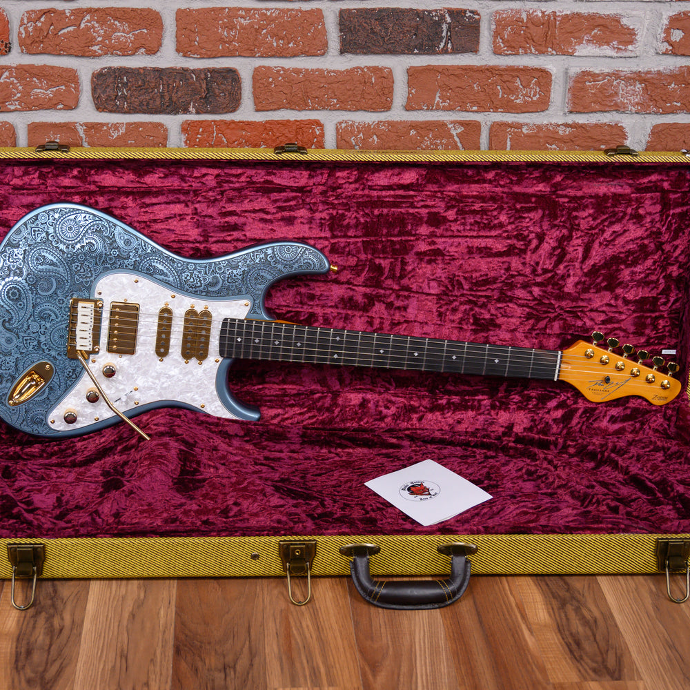 Dean Zelinsky Custom Engraved Paisley Top Tagliare Gunhill Blue 2022 w/OHSC
