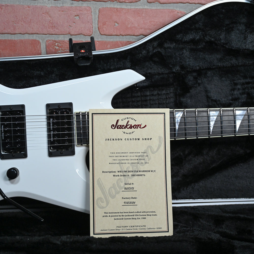 
                      
                        Jackson  USA Custom Shop WR1 Warrior Snow White 2024 w/OHSC
                      
                    