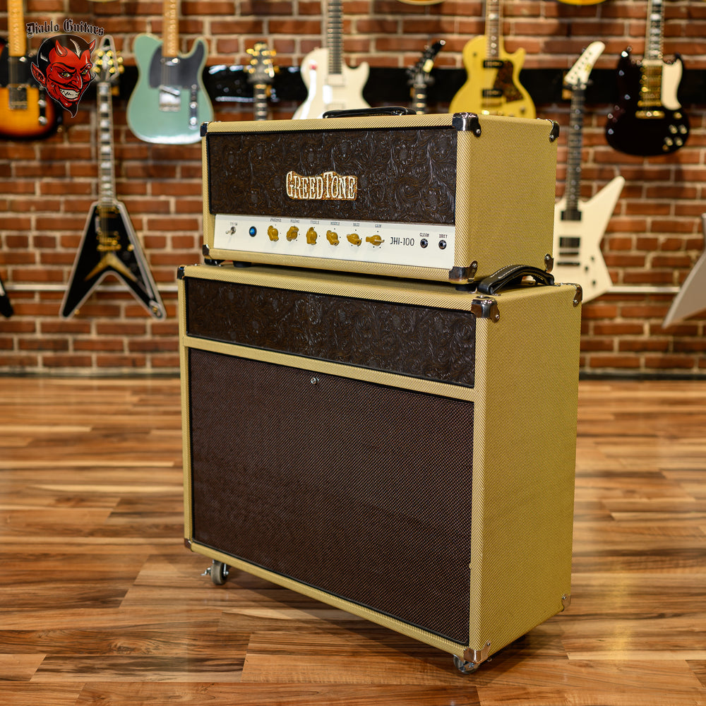 
                      
                        Greedtone JHI-100 100W Amp Head and Matching 2 x 12" Cab
                      
                    