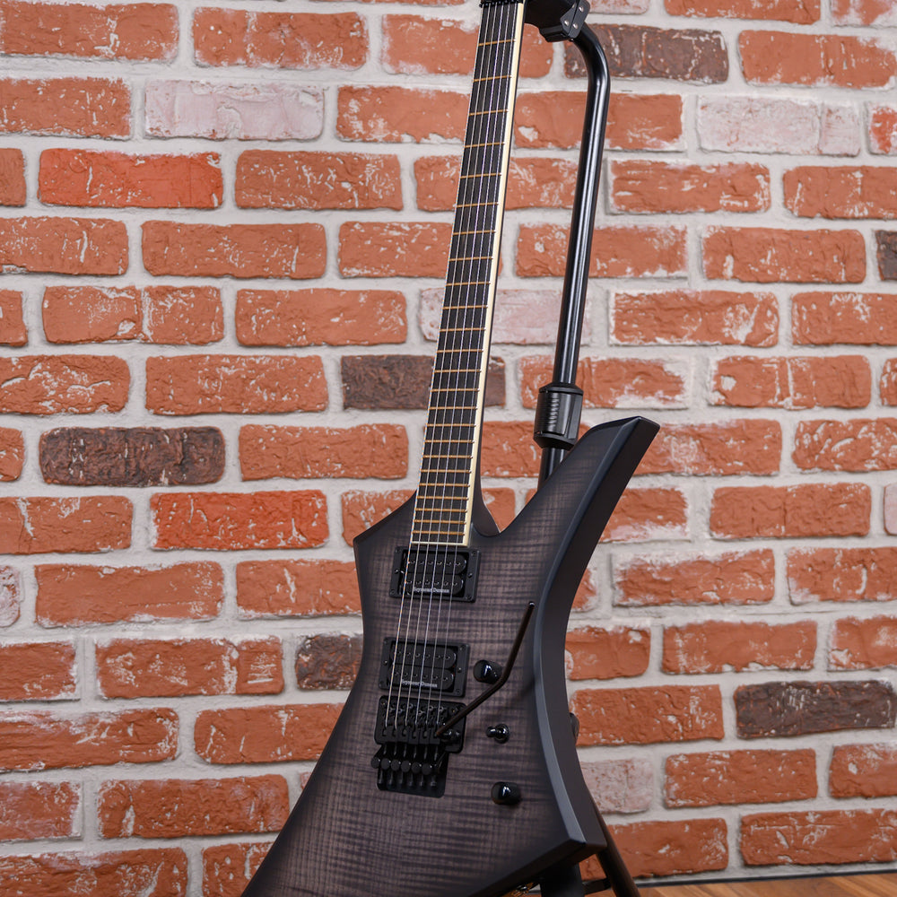 
                      
                        Jackson USA Custom Shop Kelly  KE2 Flame Maple Top Matte Satin Trans Black Burst W/Matching Reverse Headstock 2024 w/OHSC (B-Stock)
                      
                    