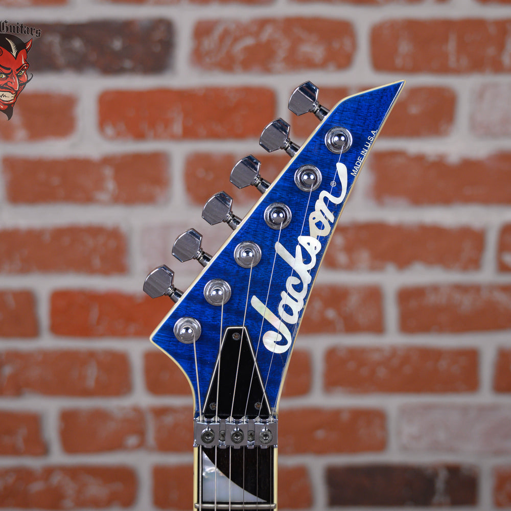 
                      
                        Jackson USA Select Series SL2H Soloist Flamed Maple Top Transparent Blue 2008 w/Hard Shell Case
                      
                    