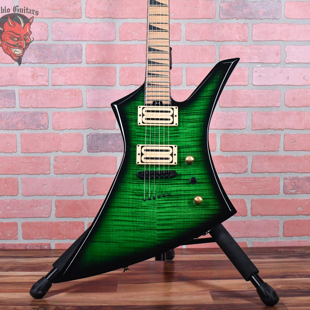 Jackson Usa Custom Shop KE-2H TOM RST Kelly Flame Maple Top Transparent Green Burst 2024 w/OHSC