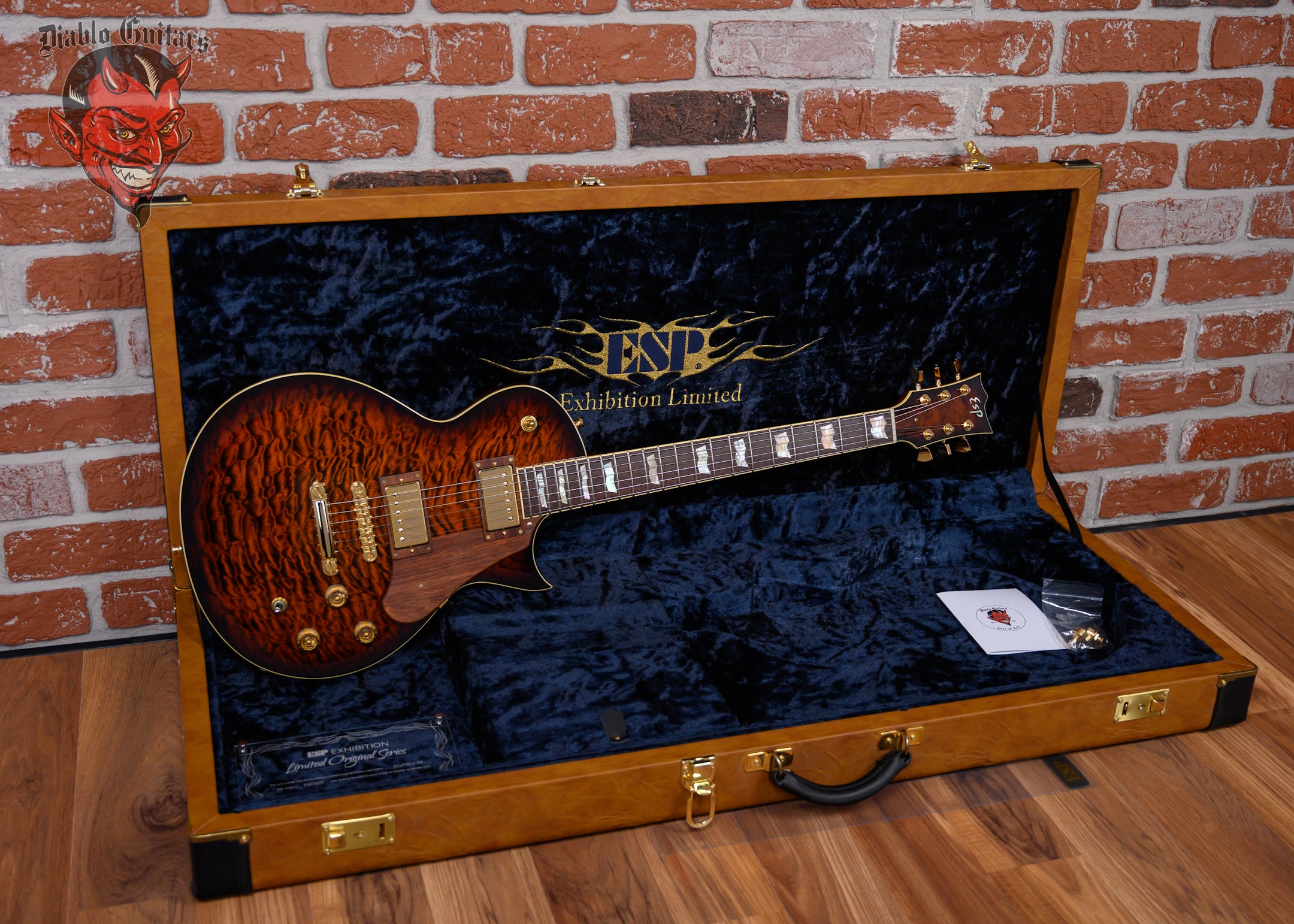 ESP Exhibition Limited Series EX16-26 Eclipse CTM Quilt Maple Top
