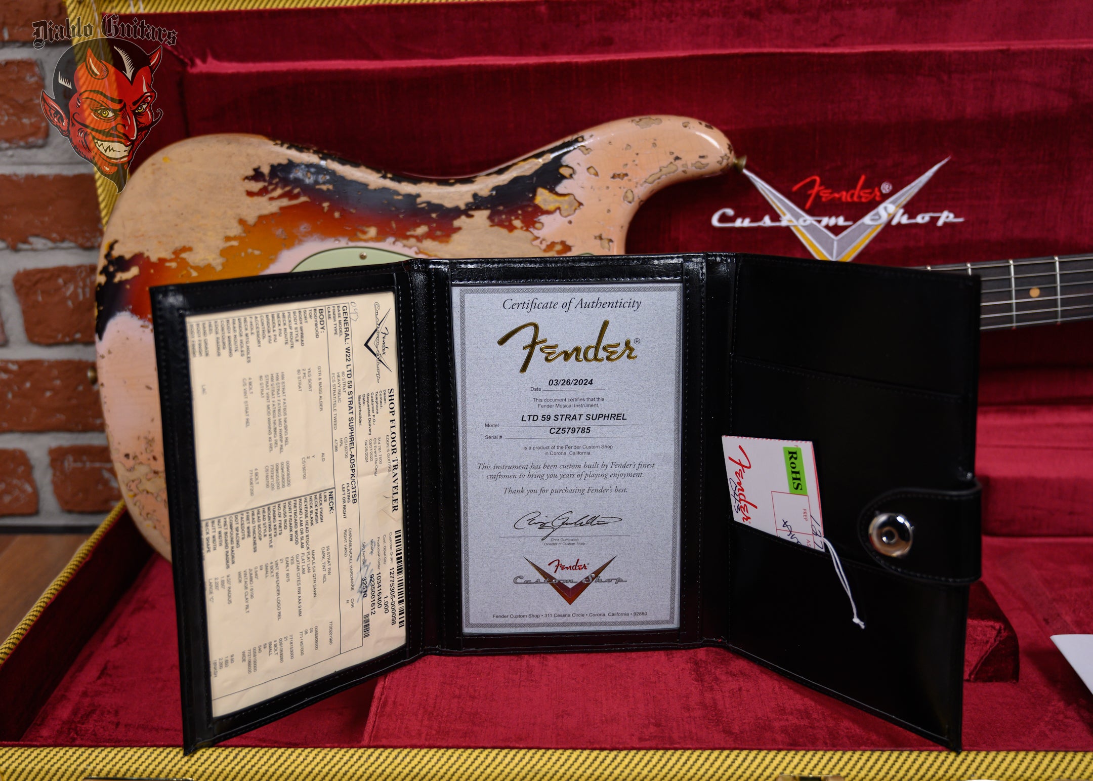 Fender Custom Shop W22 '59 Stratocaster Super Heavy Relic Aged