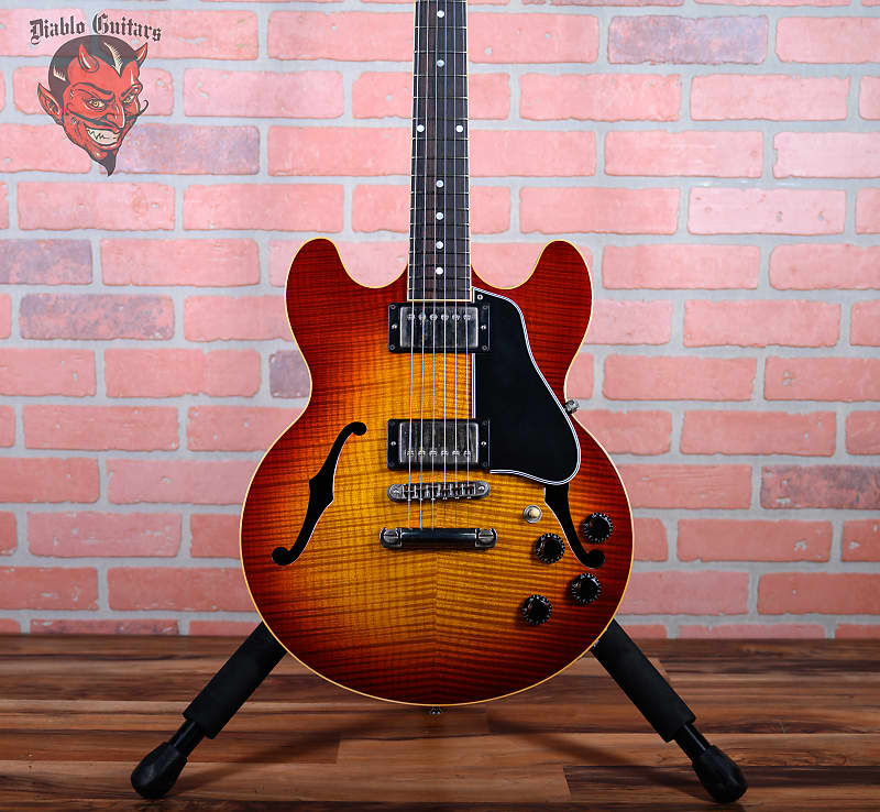 Gibson Custom Art And Historic ES-336 Flame Maple Top in Sunburst 1997 w/OHSC