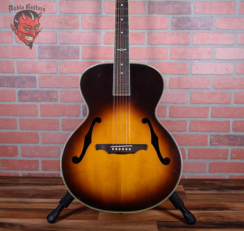 Alvarez 5055 Bluesman Sunburst 1995-1998 w/Gator Hardshell Case