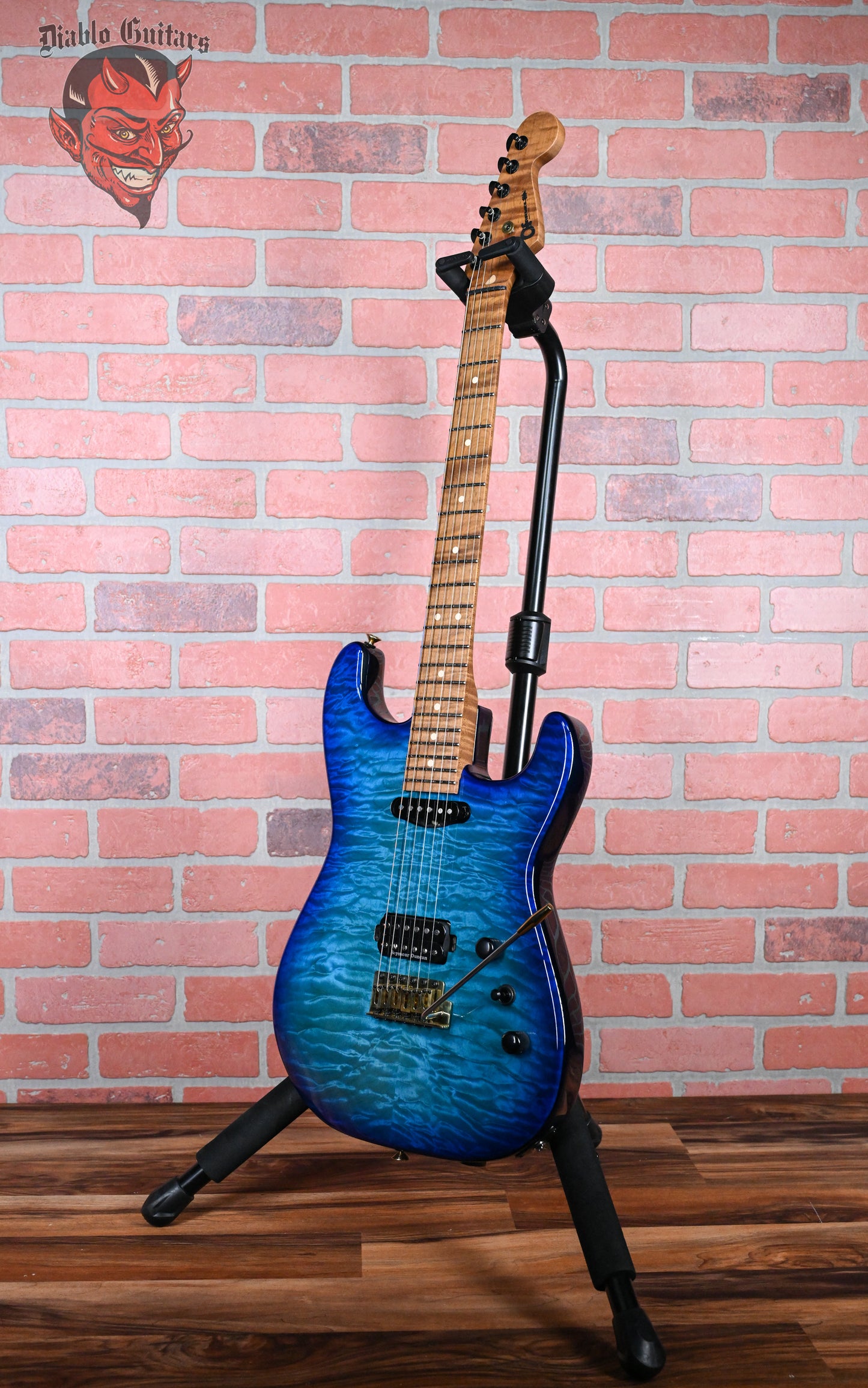 Charvel USA Custom Shop Special Edition San Dimas HS CT QMT Roasted Quilt Maple Top Chlorine Burst 2024 w/OHSC