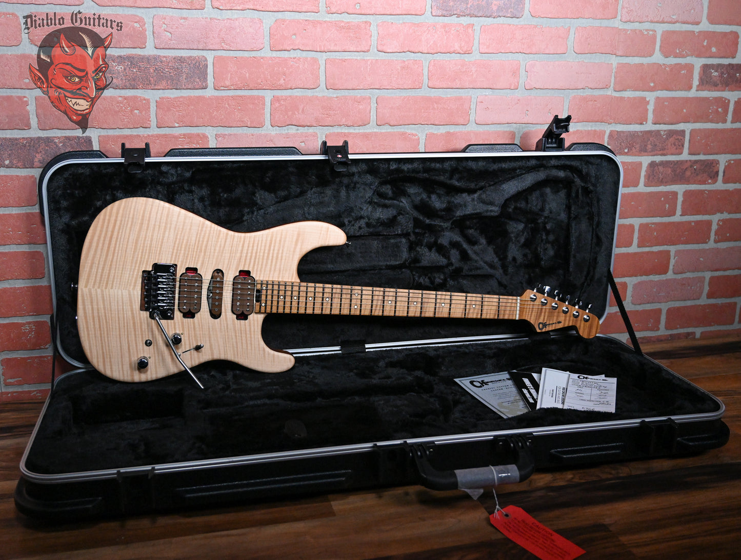 Charvel USA Custom Shop Guthrie Govan Signature HSH Natural Flame Maple Top caramelized Flame Maple Neck 2024 w/OHSC