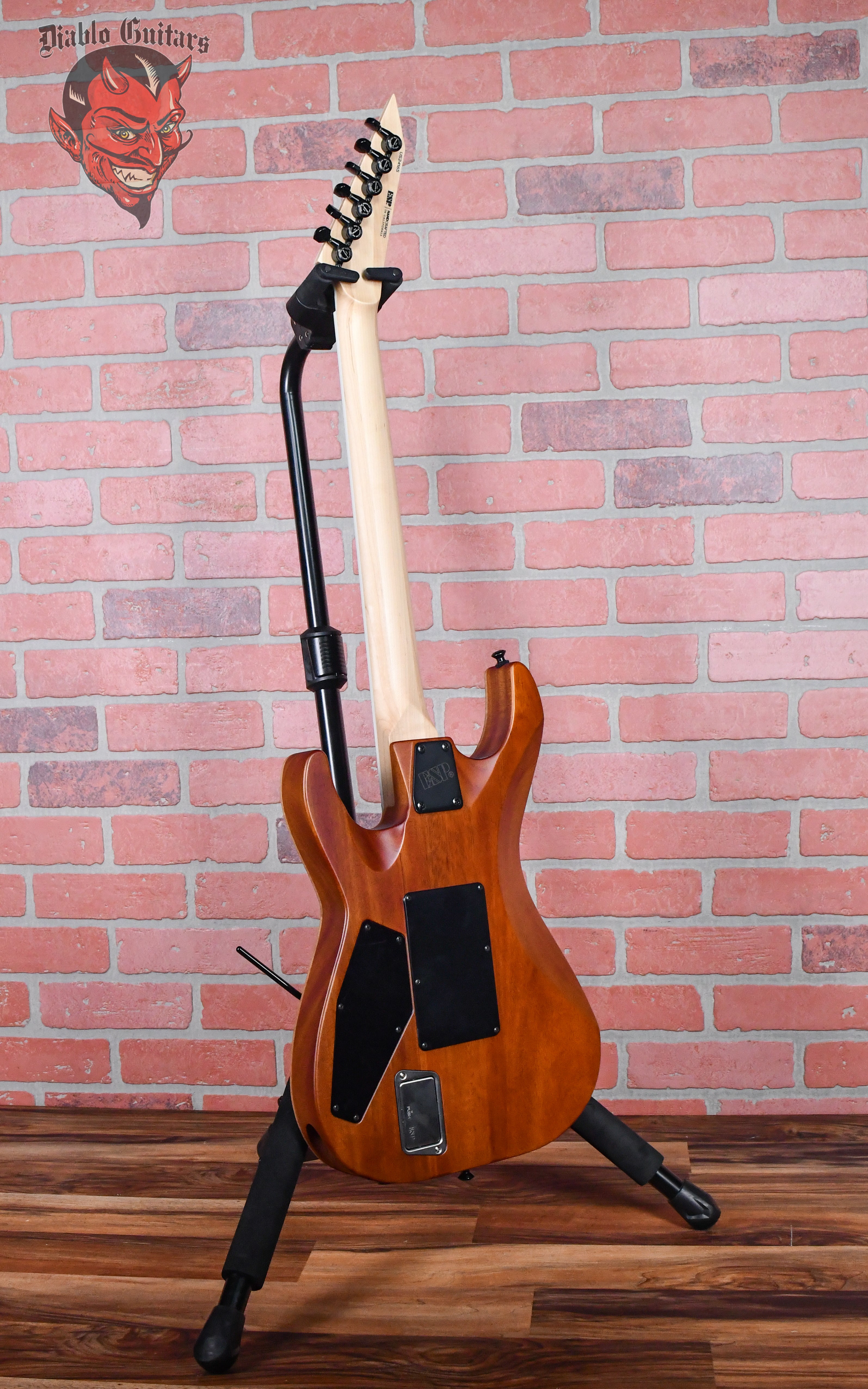 ESP USA Custom Shop M-I DX Flame Maple Top See Thru Black