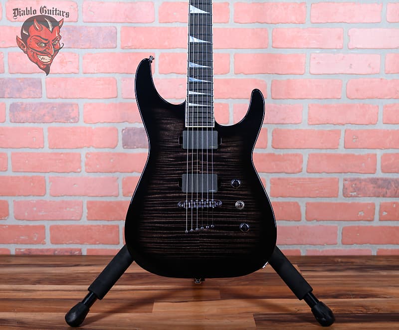 Jackson USA Custom Shop SL2HT FMT Soloist Flame Maple Top Transparent Black Burst 2015 w/OHSC (NOS B-Stock)