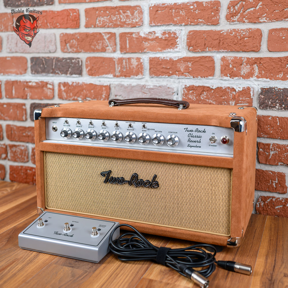 Two Rock Classic Reverb Signature 6L6 / 5881 50-Watt Guitar Matching Half Stack 2022 Tobacco Suede