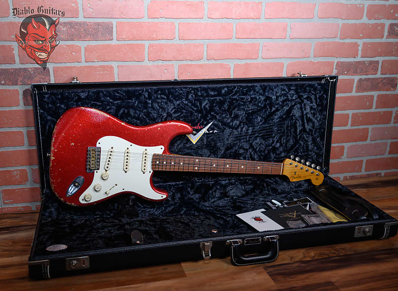 Fender Custom Shop West L.A. Music 40th Anniversary Stratocaster Red Sparkle Relic 2008 w/OHSC