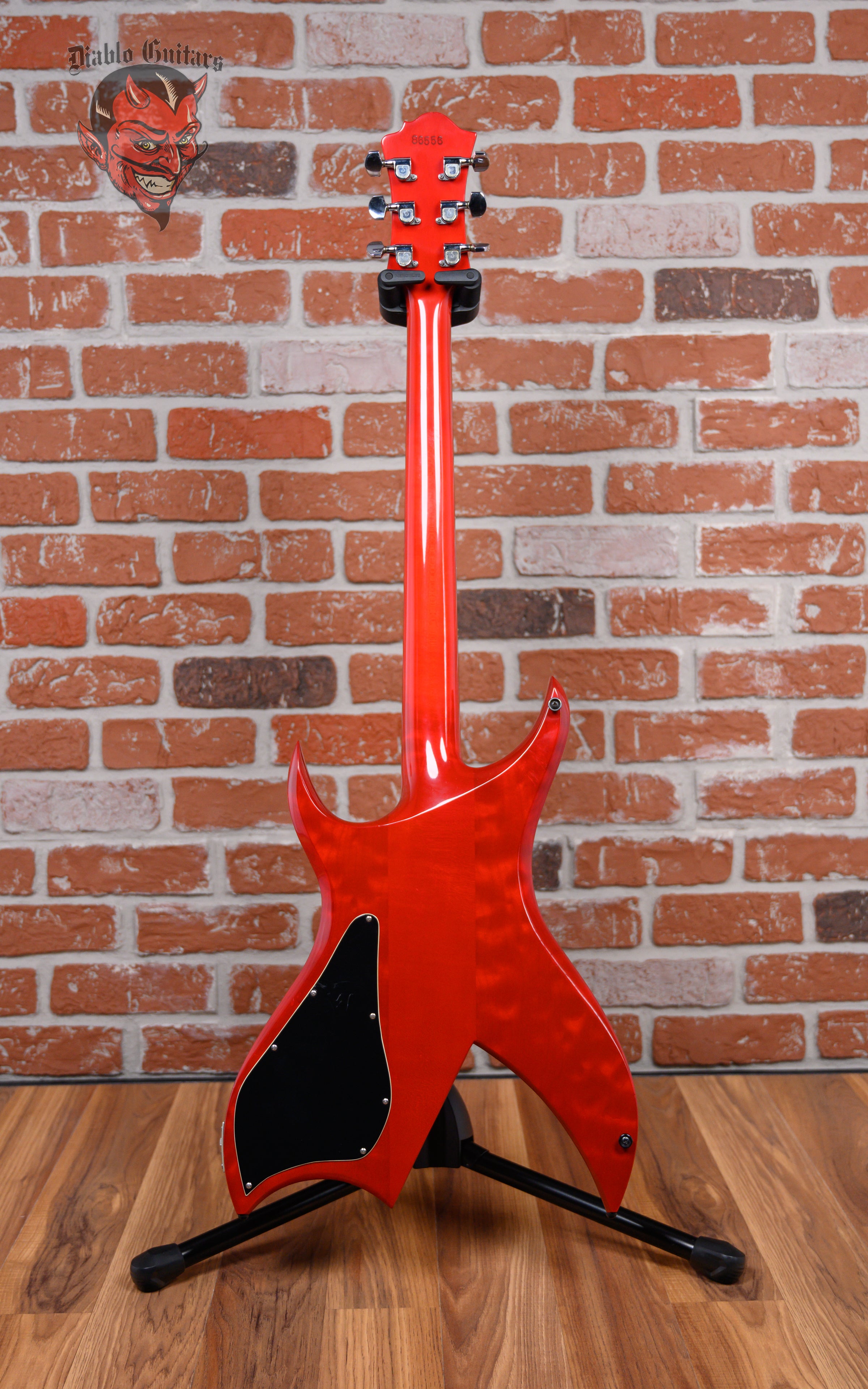 B.C. Rich Bich Six Transparent Red 1984 w/Hard Shell Case – Diablo