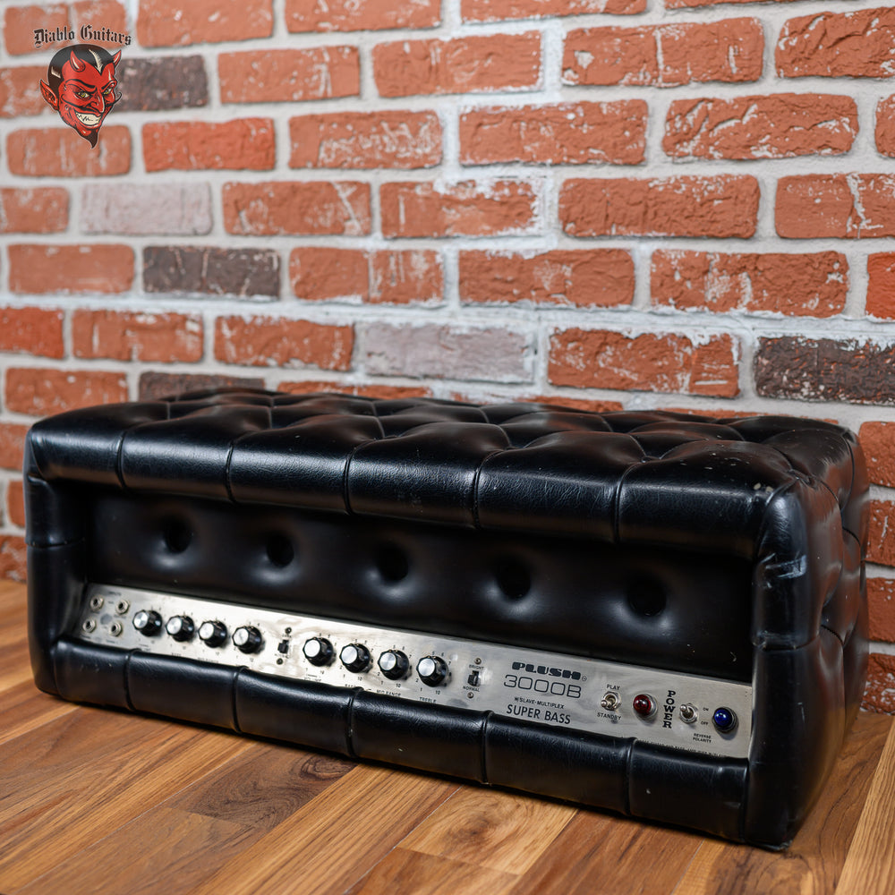 Plush 3000B Guitar / Bass Head 1970's Black