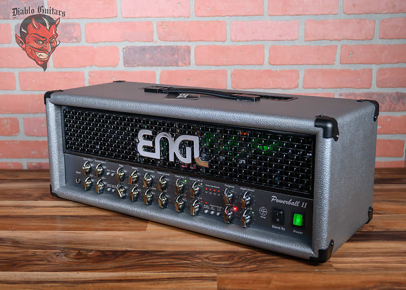 
                      
                        Engl Custom Shop Powerball II E645/2 4-Channel 100-Watt Guitar Amp Head Silver Bronco
                      
                    