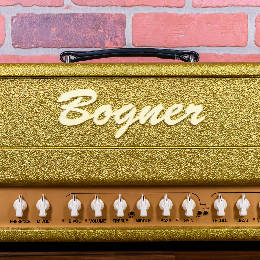 
                      
                        Bogner Shiva 20th Anniversary 6L6 60-Watt Head Gold Tolex
                      
                    