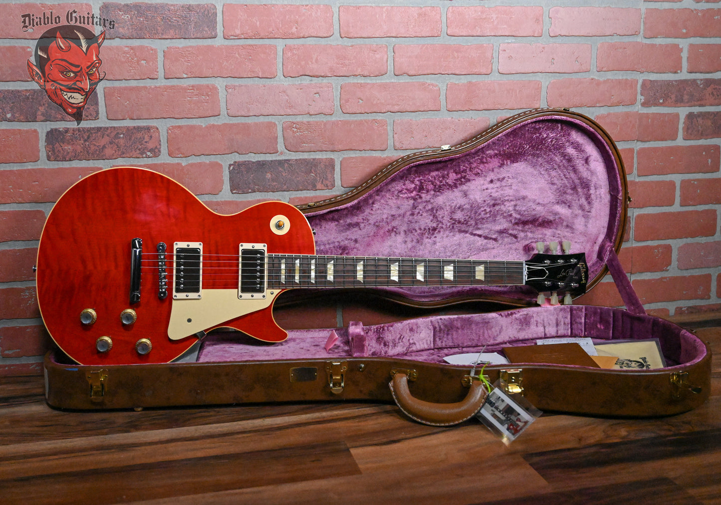 Gibson Custom Shop Beauty of The Burst 1960 Reissue Les Paul Standard Flame Maple Top Cherry Red 2019 w/OHSC