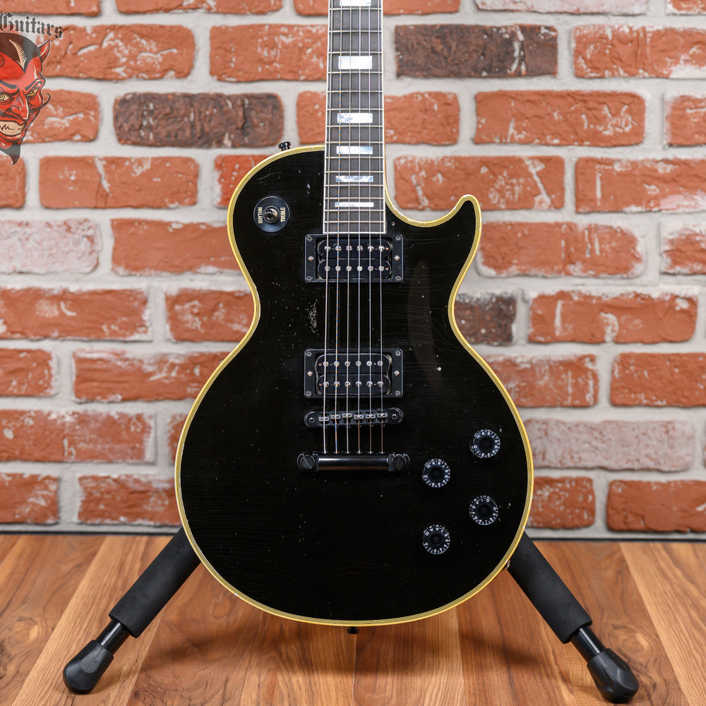 Gibson Custom Shop Kirk Hammett 1989 Les Paul Custom Murphy Lab Aged Ebony 2023 w/OHSC