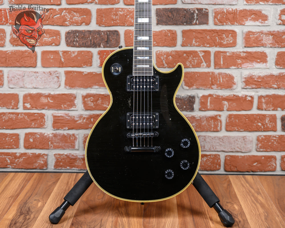 Gibson Custom Shop Kirk Hammett 1989 Les Paul Custom Murphy Lab Aged Ebony 2023 w/OHSC