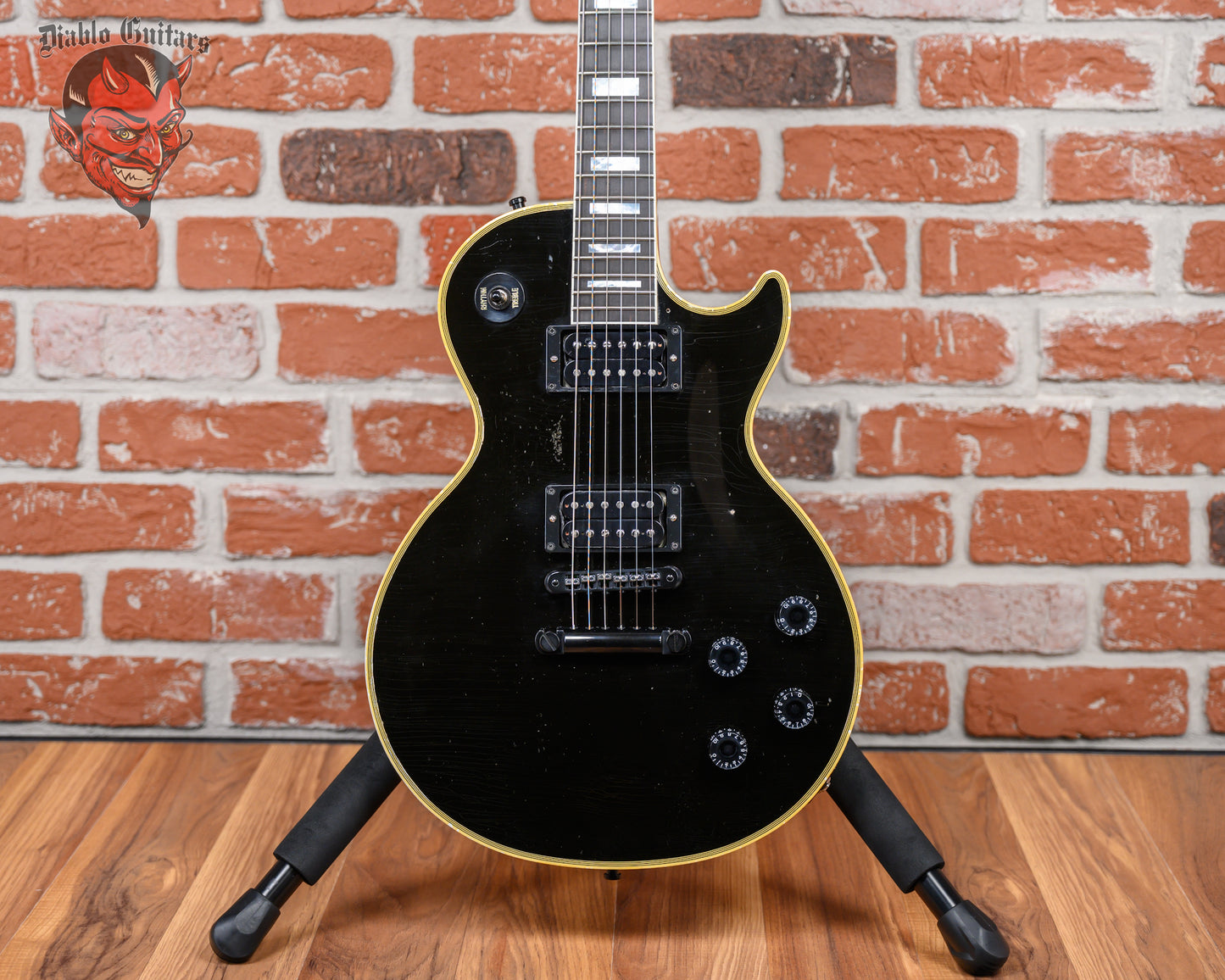 Gibson Custom Shop Kirk Hammett 1989 Les Paul Custom Murphy Lab Aged Ebony 2023 w/OHSC