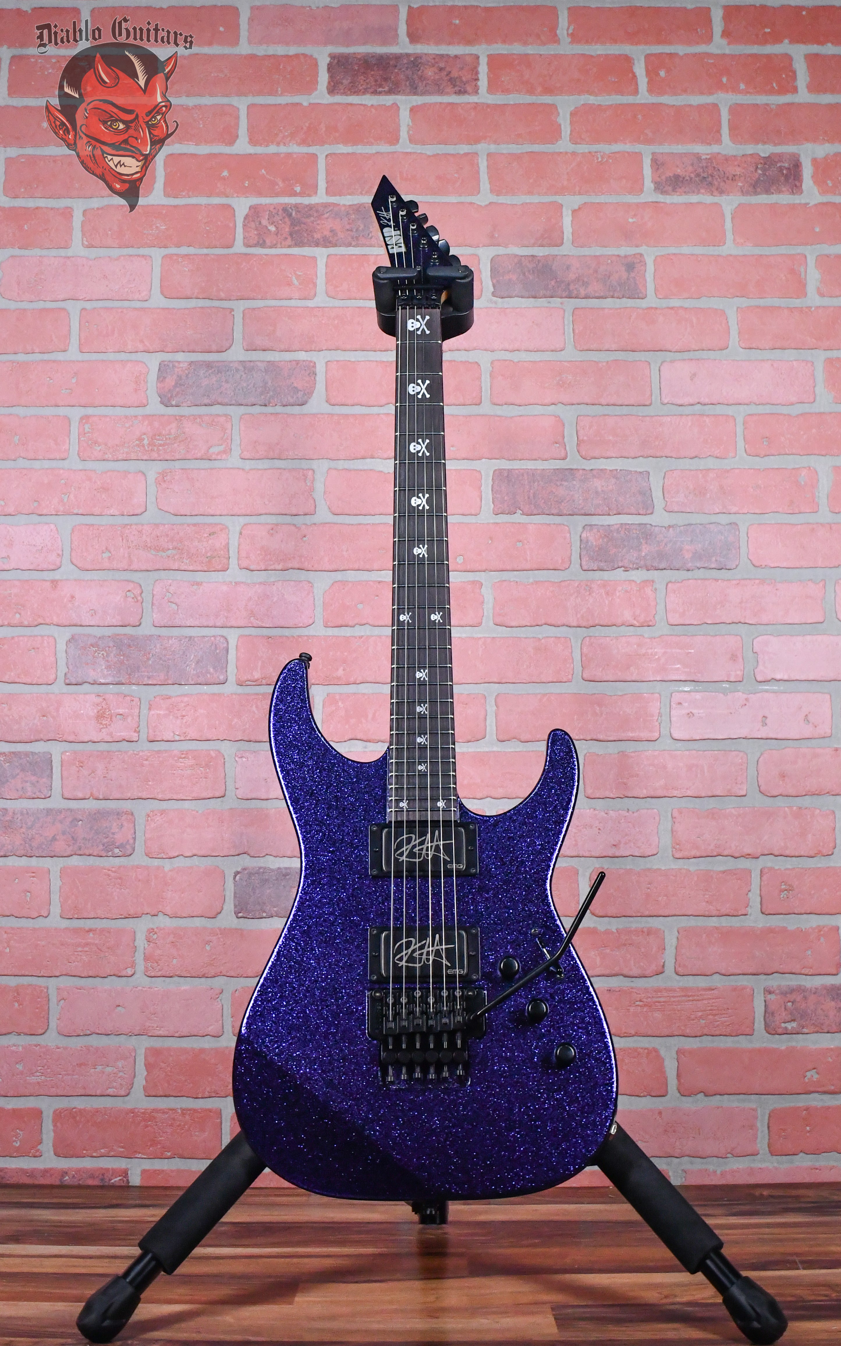 ESP KH-2 Kirk Hammett Signature Purple Sparkle 2024 w/OHSC