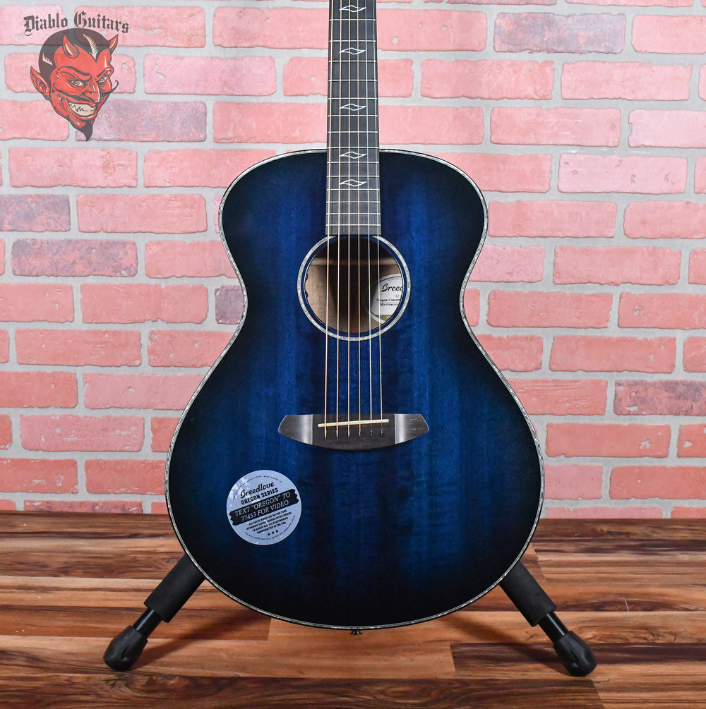 Breedlove Oregon Concert Cobalt Limited Edition Cobalt Blue Burst 2018 #12 of 25 w/OHSC