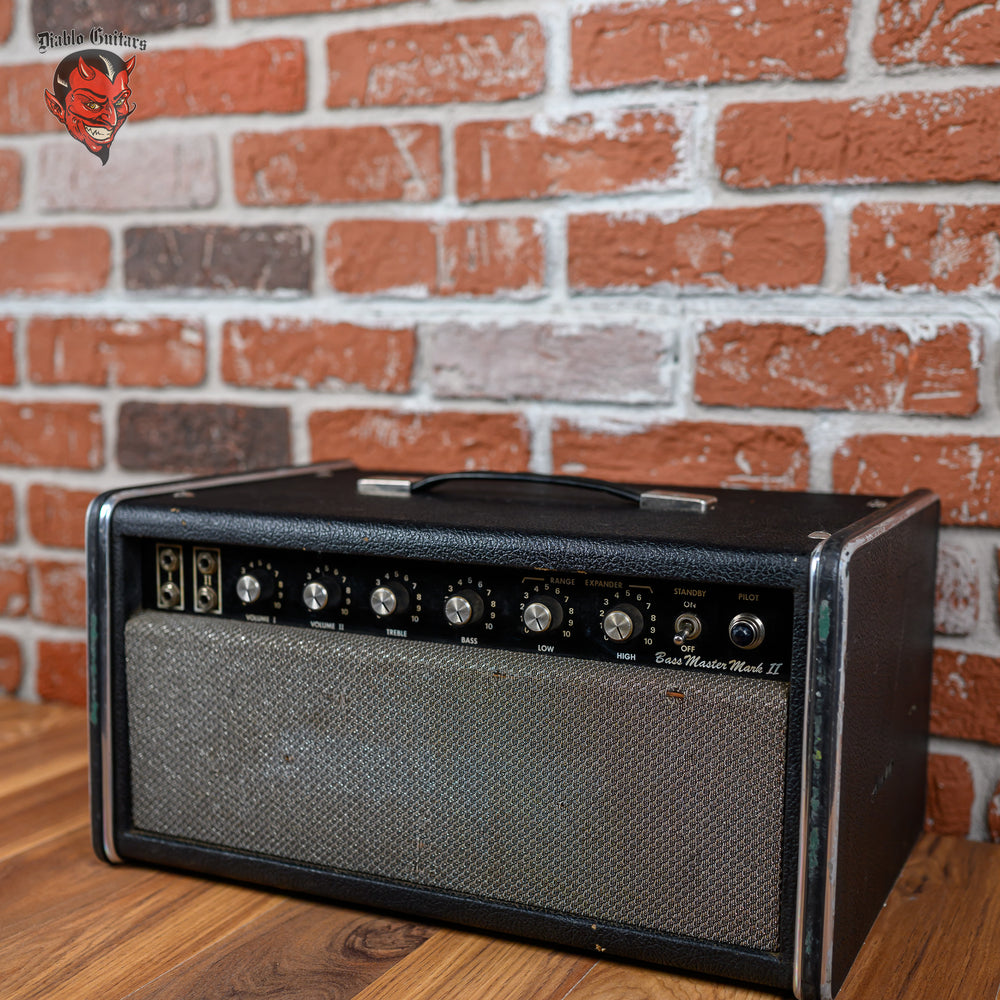 Traynor YBA-1A Bass Master Mark II 90-Watt Guitar / Bass Head Late 1970s Black with Silver Grill