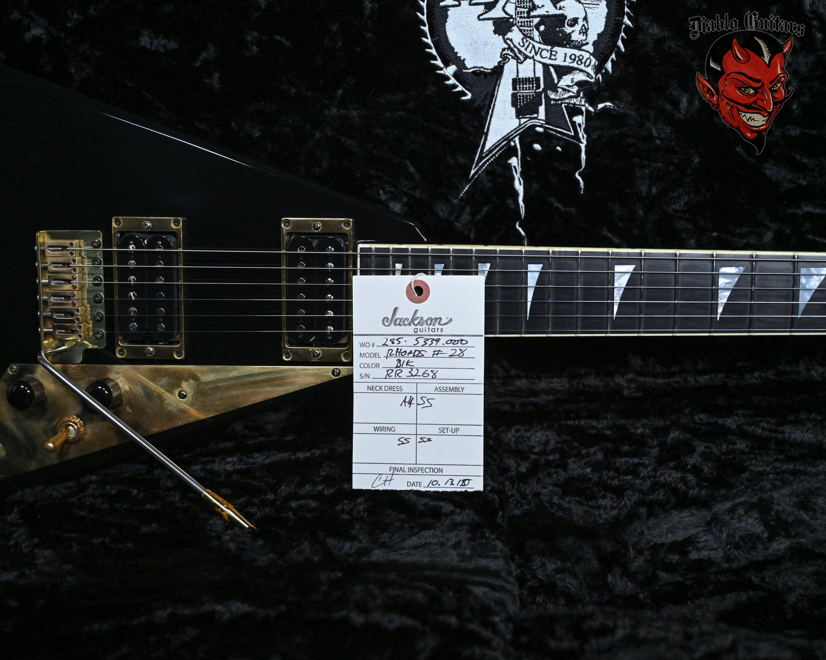 Jackson USA Custom Shop RR 30th Anniversary Randy Rhoads #28 of 30 Built By Mike Shannon Black 2010 w/OHSC