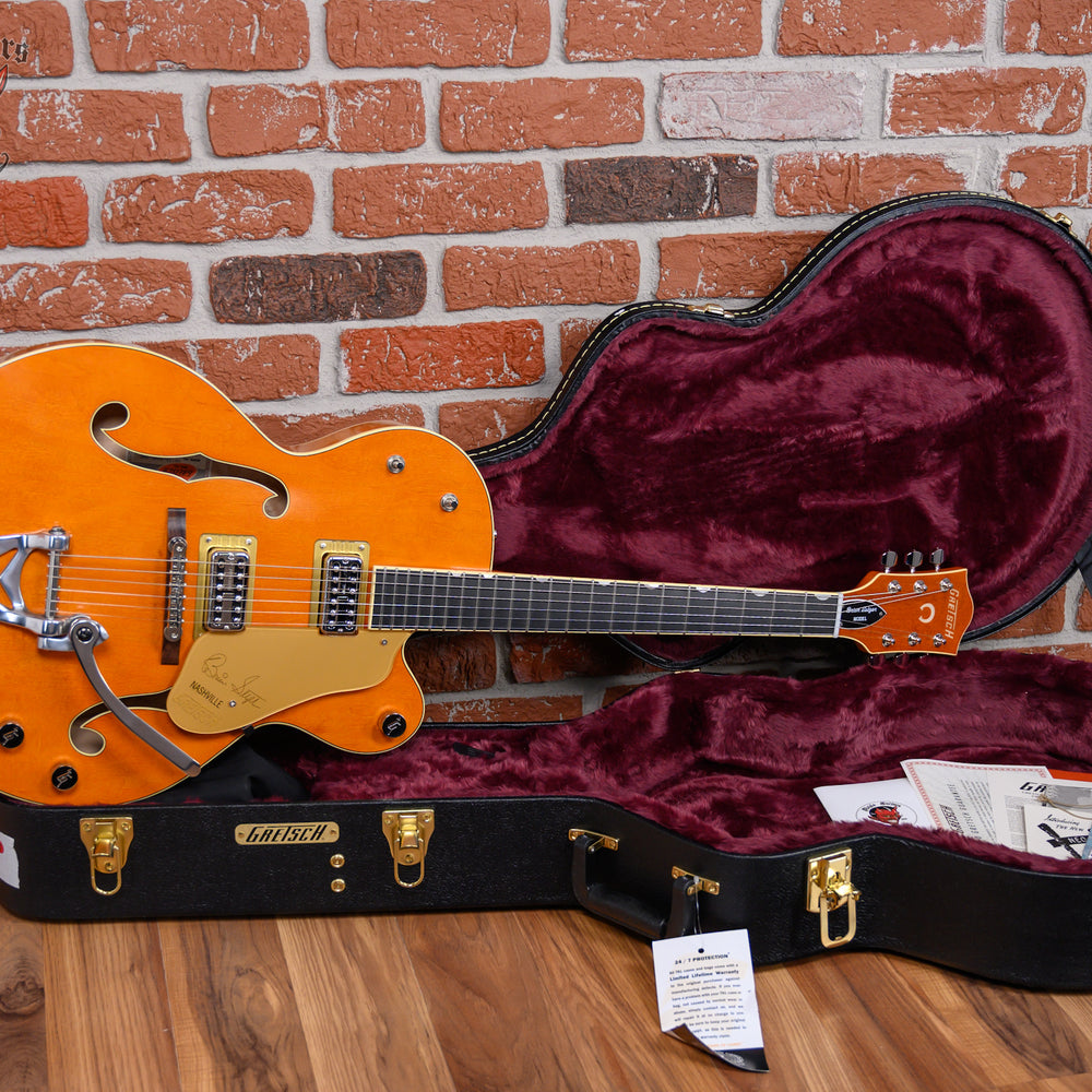 Gretsch G6120T-BSNV Brian Setzer Signature Nashville Hollow Body ‘59 Smoke with Bigsby Satin Orange Smoke 2025 w/OHSC