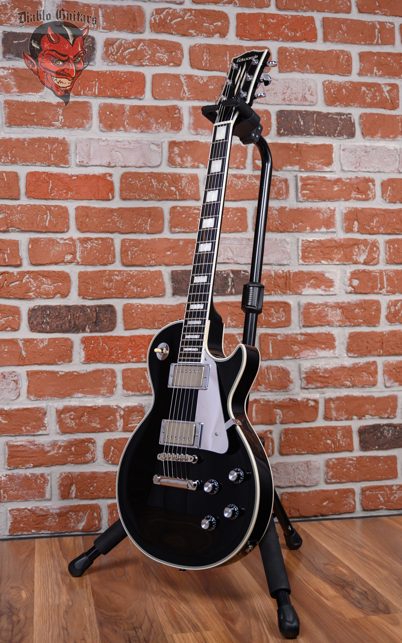 Edwards E-LP-130CDJS John Sykes Les Paul Custom Black 2022 w