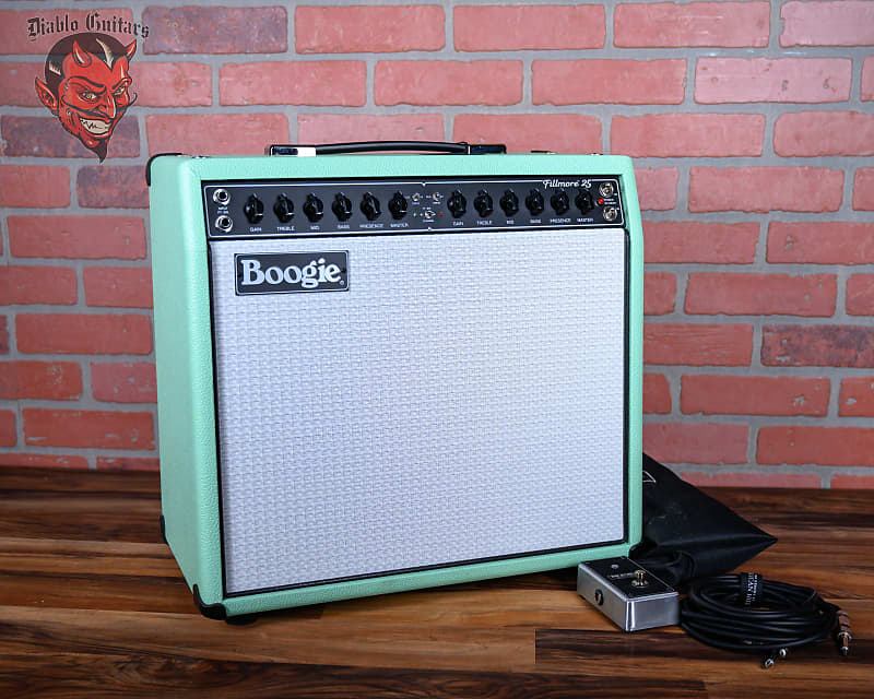 
                      
                        Mesa Boogie Fillmore 25 2-Channel 23-Watt 1x12" Guitar Combo Surf Green Tolex with White Grill 2021
                      
                    