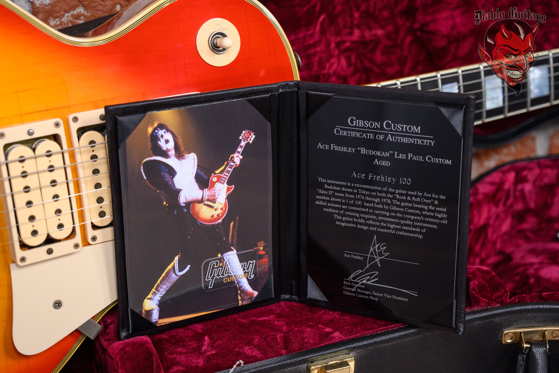 Gibson Custom Shop Ace Frehley Budokan 1974 Les Paul Custom Aged