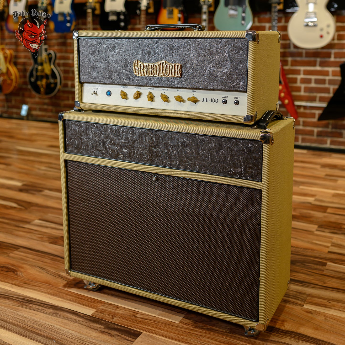 Greedtone JHI-100 100W Amp Head and Matching 2 x 12" Cab