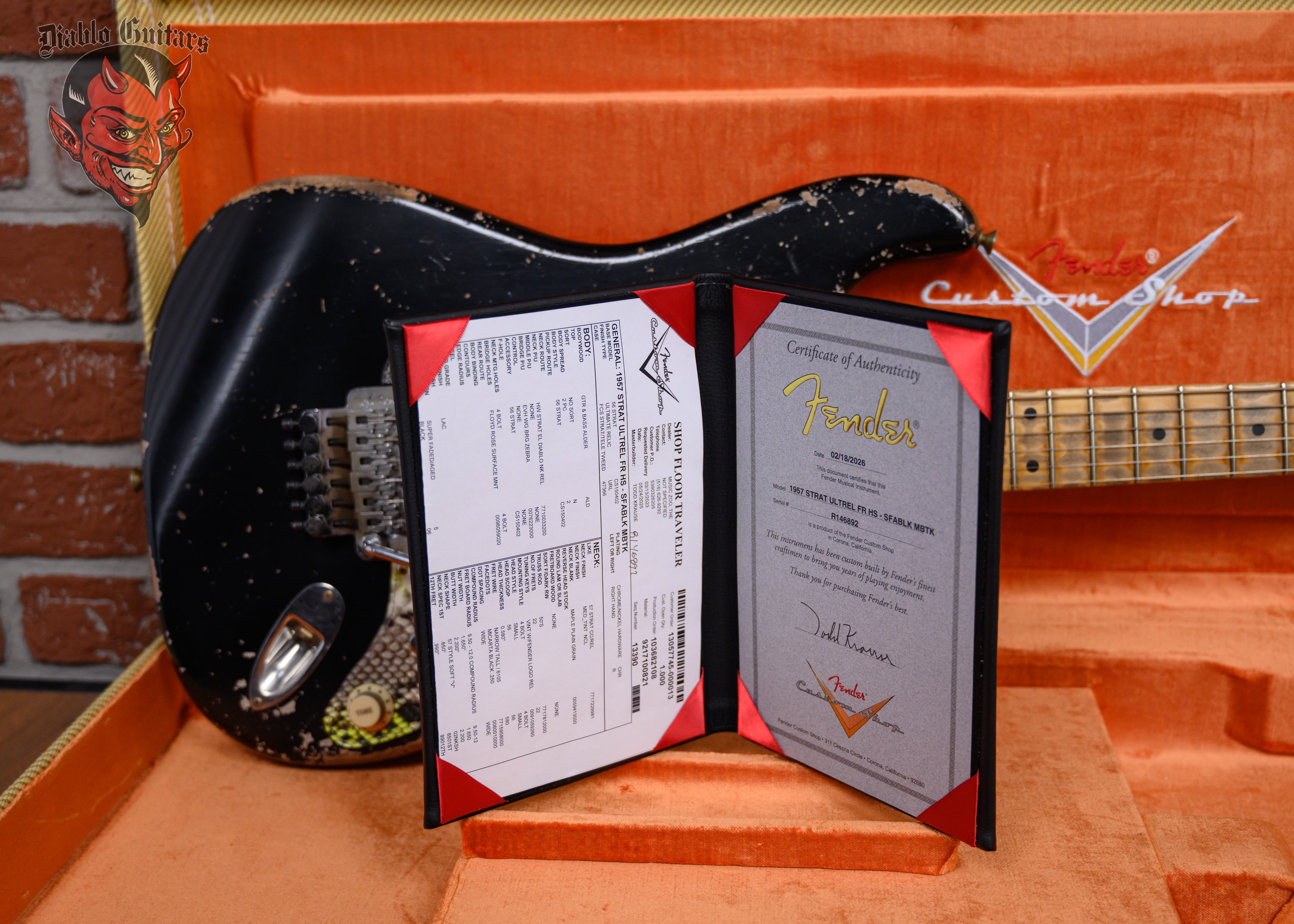 Fender Custom Shop 1957 Stratocaster FR HS Master Built by Todd