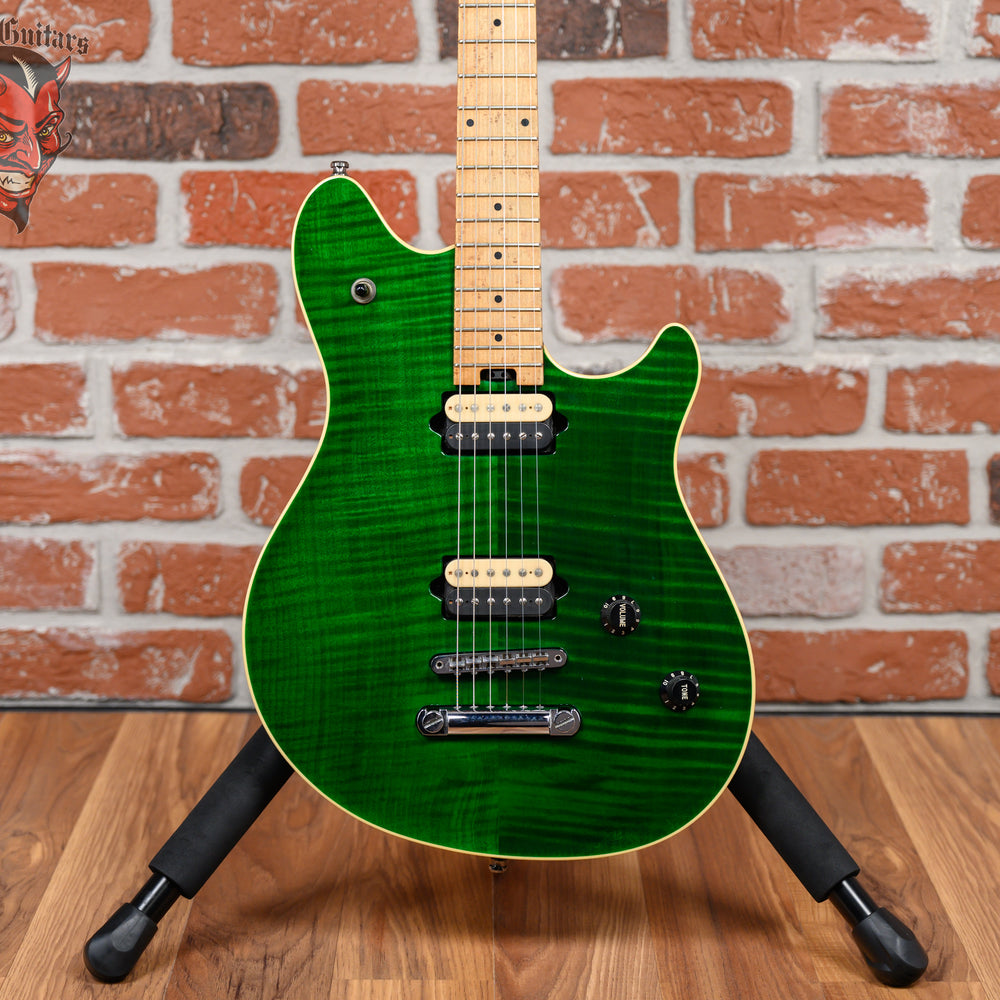 Peavey USA EVH Wolfgang Flame Maple Top Transparent Green 2000 w/OHSC