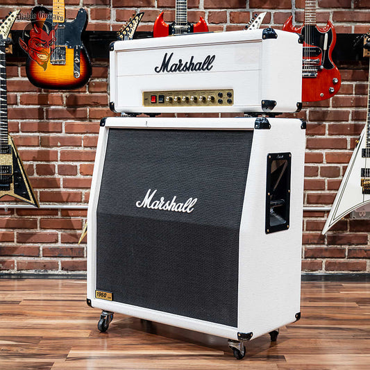 Marshall 1959RR Randy Rhoads Signature Super Lead 100-Watt Guitar Head 2008 White w/ Matching Cabinet