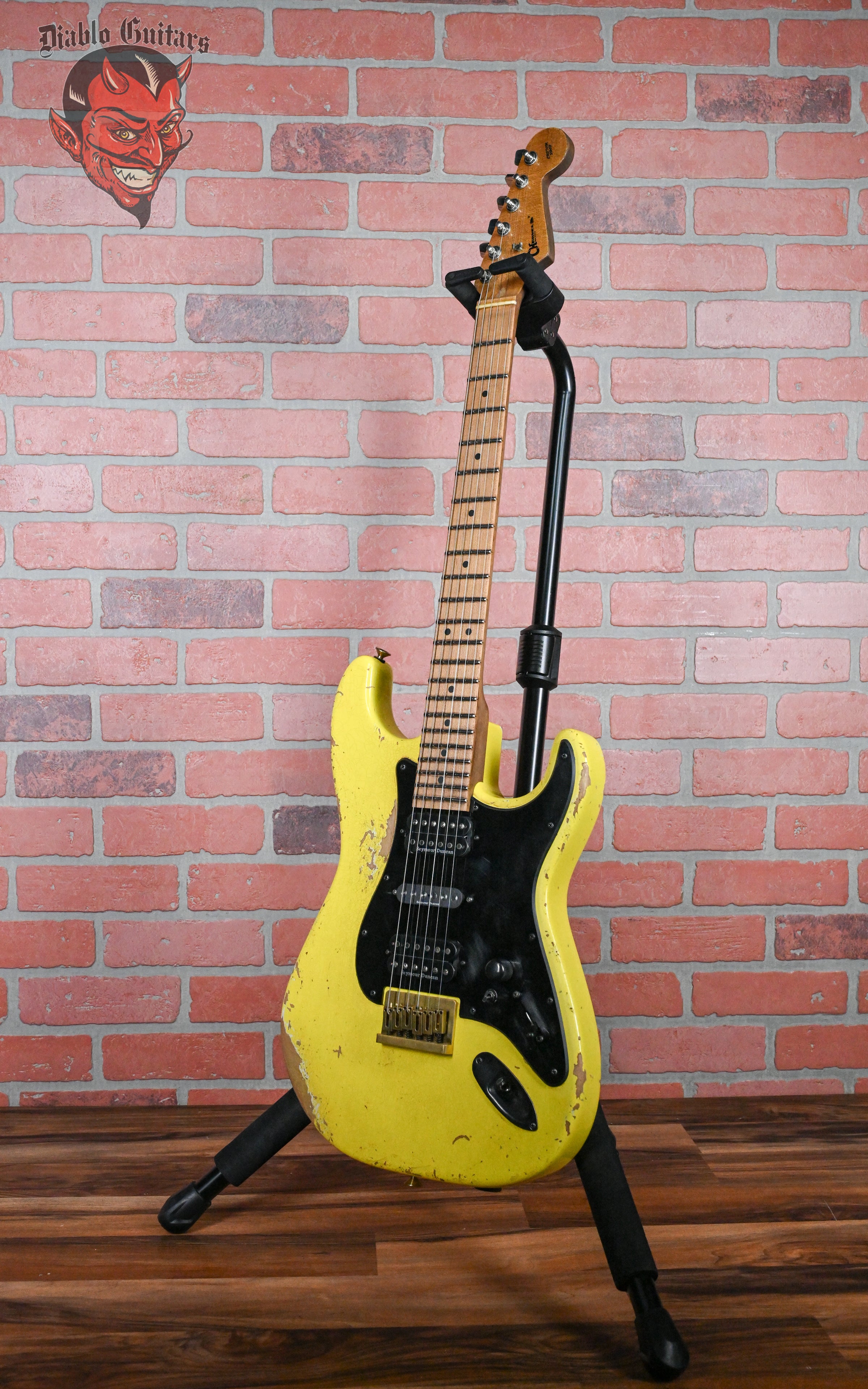 Charvel USA Custom Shop San Dimas HSH CT Relic Aged Nitro Graffiti Yellow Relic 2024 w/OHSC