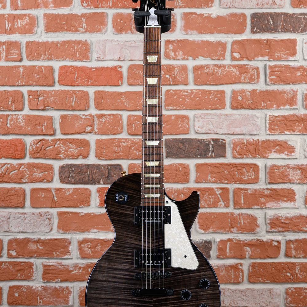 
                      
                        Gibson Les Paul Studio Premium Plus Flame Maple Top in Transparent Black 2008 w/OHSC (Mods)
                      
                    