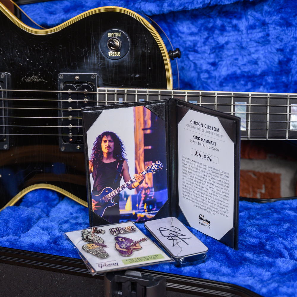 
                      
                        Gibson Custom Shop Kirk Hammett 1989 Les Paul Custom Murphy Lab Aged Ebony 2023 w/OHSC
                      
                    