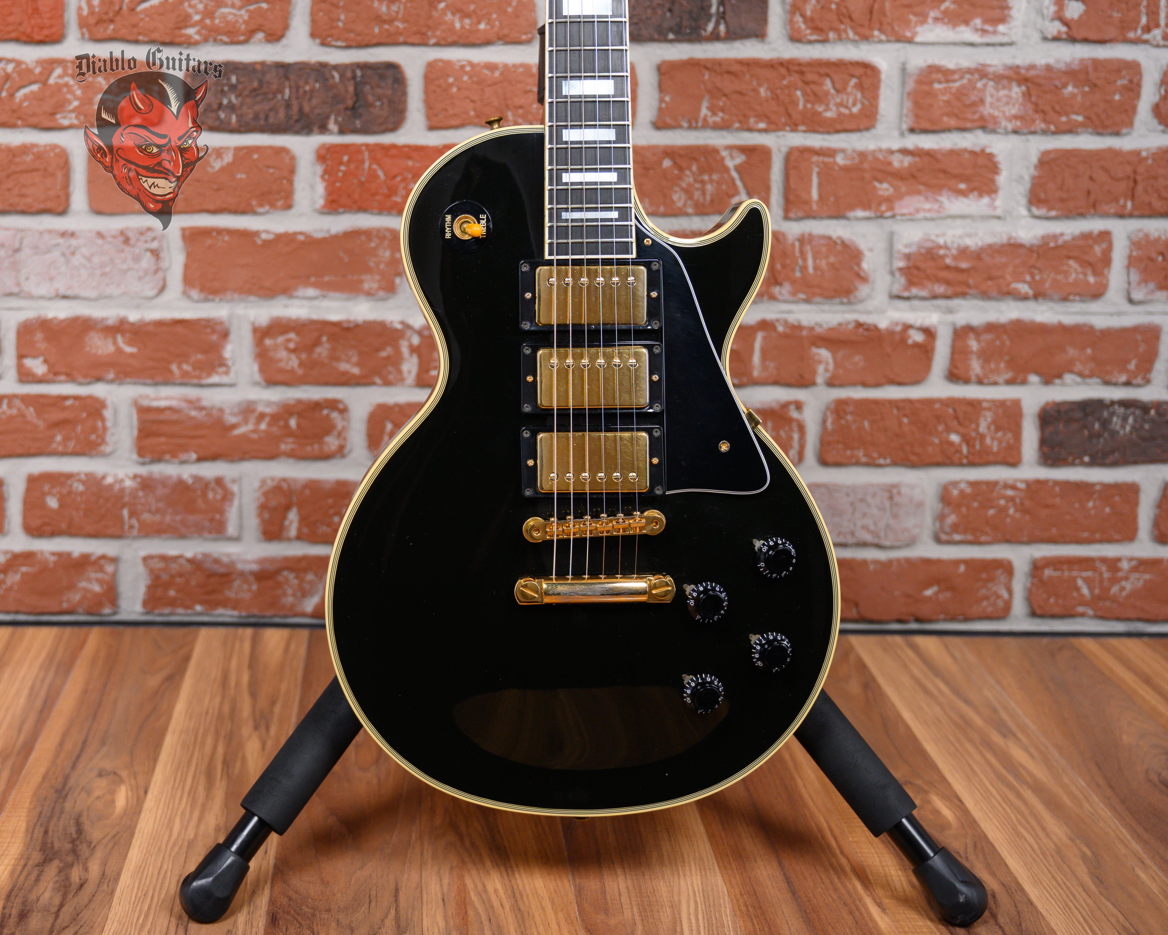 Gibson Les Paul Custom Three Pickup 35th Anniversary Ebony 1989 w