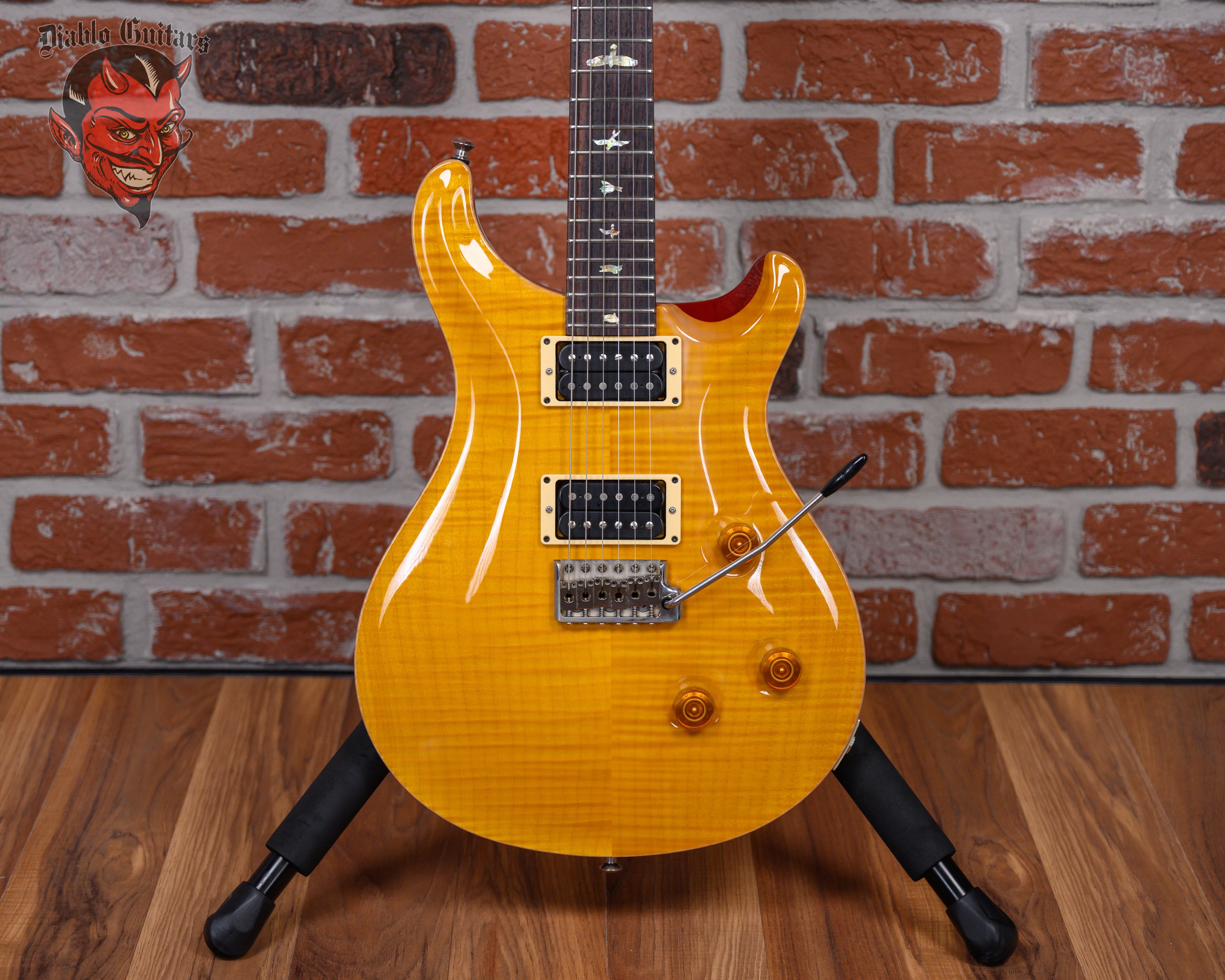 PRS Custom 24 Flame Maple 10-Top Vintage Yellow 2006 w/OHSC – Diablo ...